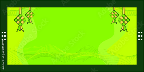 green simple islamic background