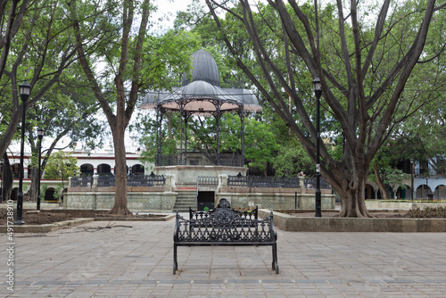 Obraz na płótnie Zócalo de Oaxaca sin gente