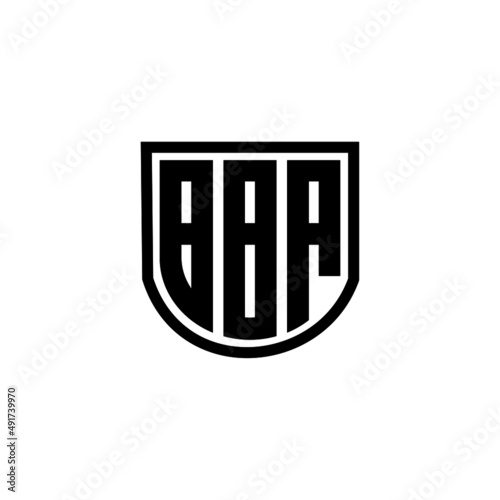 BBA letter logo design with white background in illustrator, vector logo modern alphabet font overlap style. calligraphy designs for logo, Poster, Invitation, etc.