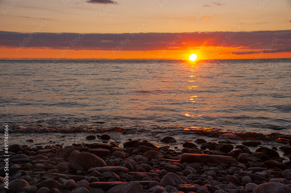 Sunrise over Lake Ontario