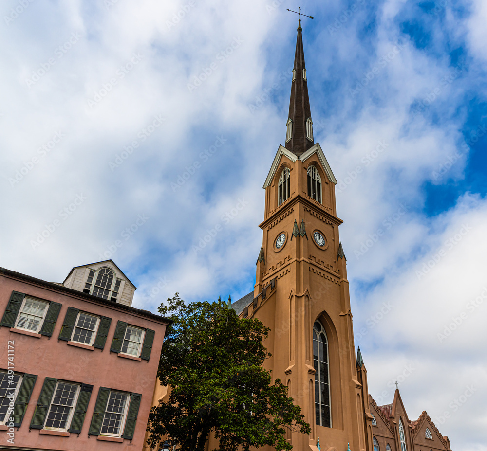The St. Mathews German Evangelical Lutheran Church est. 1840, Charleston, South Carolina, USA