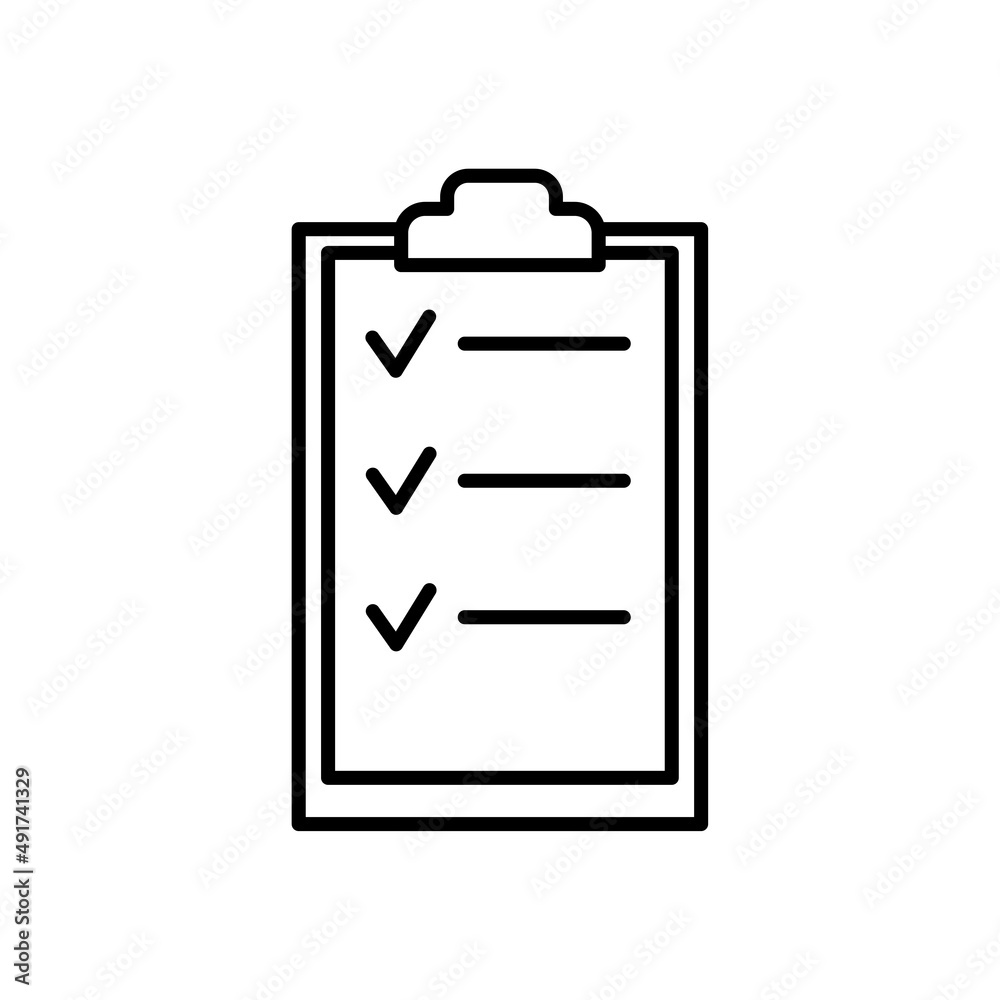 Flat tablet for writing for paper design. Clipboard, checklist, document symbol. Vector illustration. stock image. Flat tablet for writing for paper design. Clipboard, checklist, document symbol. Vector illustration. stock image.