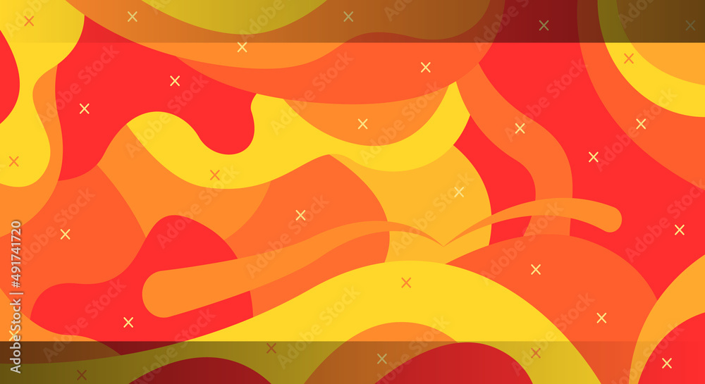 abstract orange background vector illustration for poster, banner, landing page, or copy space.