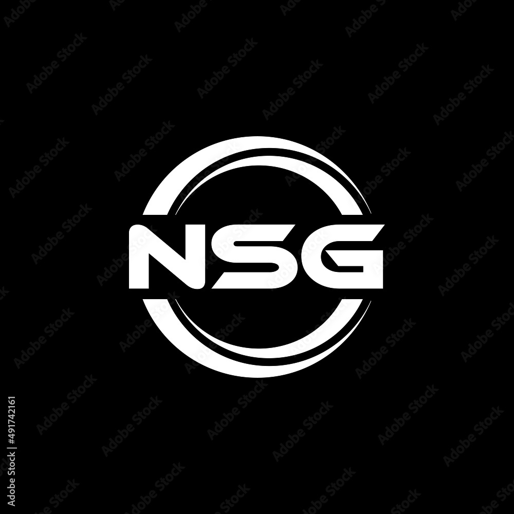 NSG letter logo design with black background in illustrator, vector logo modern alphabet font overlap style. calligraphy designs for logo, Poster, Invitation, etc. NSG letter logo design with black background in illustrator, vector logo modern alphabet font overlap style. calligraphy designs for logo, Poster, Invitation, etc.