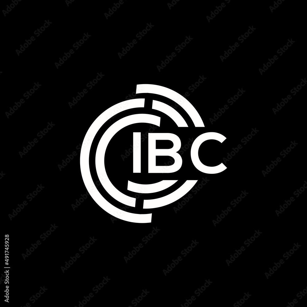 IBC letter logo design on black background. IBC creative initials letter logo concept. IBC letter design. IBC letter logo design on black background. IBC creative initials letter logo concept. IBC letter design.