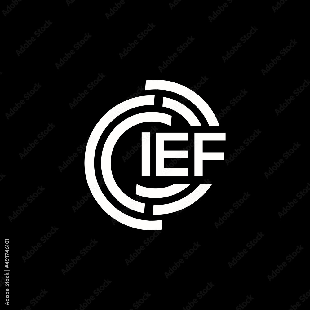 IEF letter logo design on black background. IEF creative initials letter logo concept. IEF letter design. IEF letter logo design on black background. IEF creative initials letter logo concept. IEF letter design.