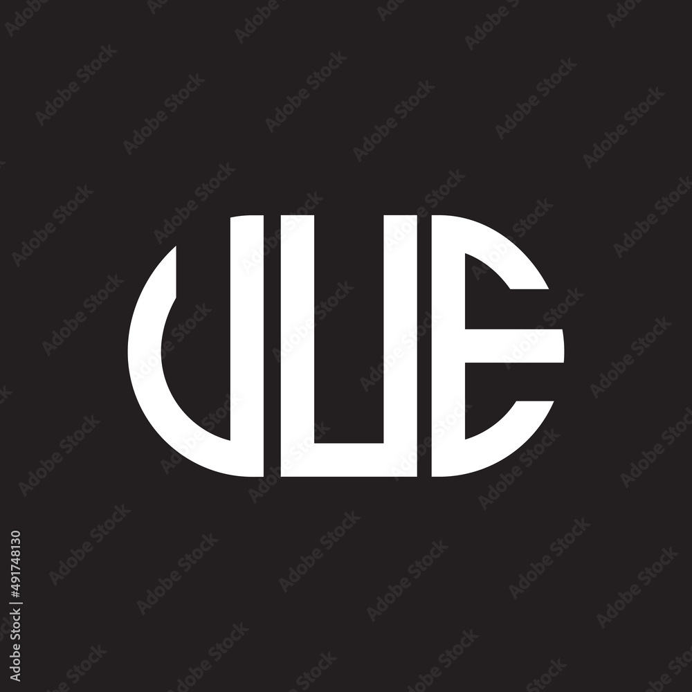 UUE letter logo design on black background. UUE creative initials letter logo concept. UUE letter design. UUE letter logo design on black background. UUE creative initials letter logo concept. UUE letter design.