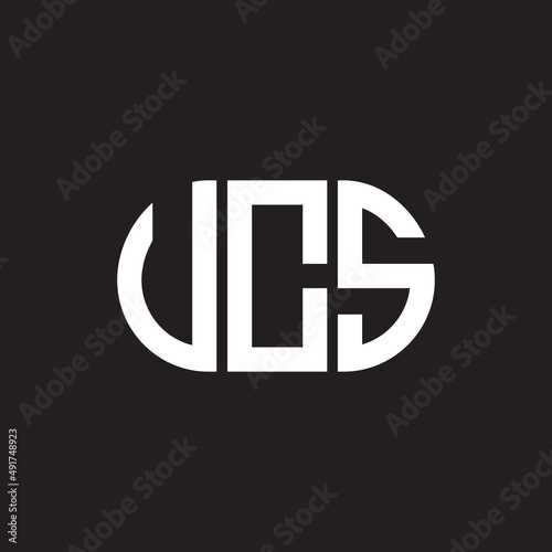 VCS letter logo design. VCS monogram initials letter logo concept. VCS letter design in black background. photo