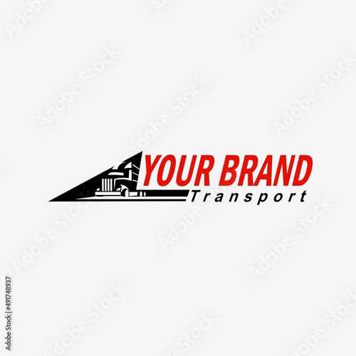 Truck logo template, Perfect logo for business related to automotive industry