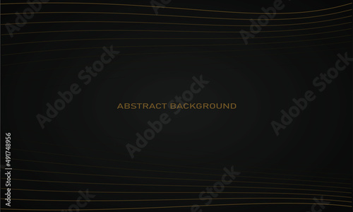 dark background with abstract golden lines on top and bottom