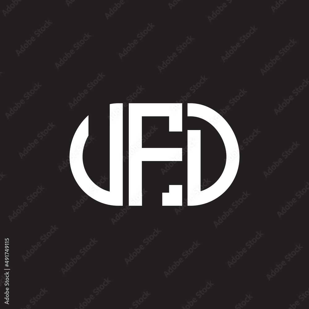 VFD letter logo design. VFD monogram initials letter logo concept. VFD letter design in black background. VFD letter logo design. VFD monogram initials letter logo concept. VFD letter design in black background.