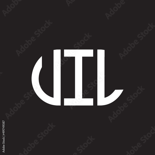 VIL letter logo design. VIL monogram initials letter logo concept. VIL letter design in black background. photo