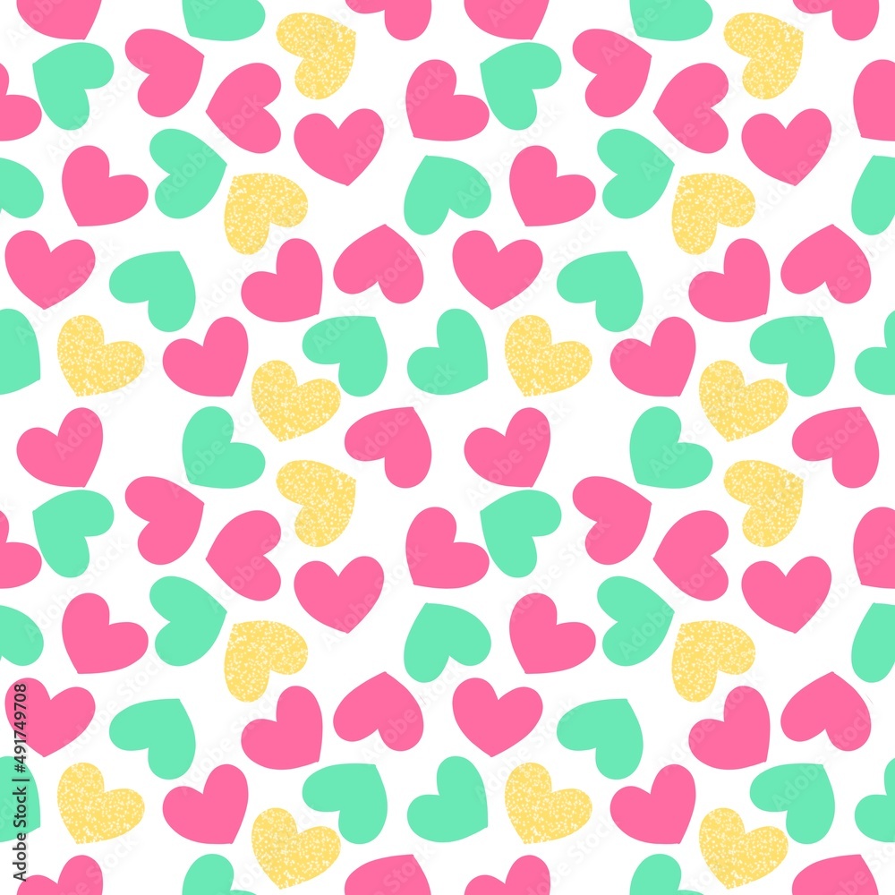 seamless pattern with hearts seamless pattern with hearts