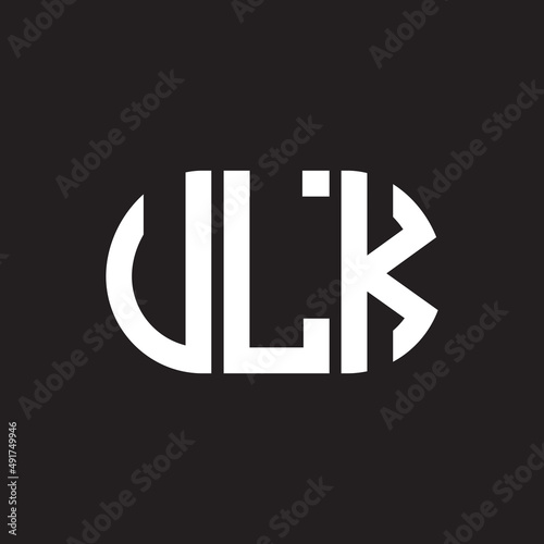VLK letter logo design. VLK monogram initials letter logo concept. VLK letter design in black background.
