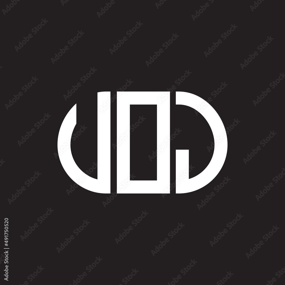 VOJ letter logo design. VOJ monogram initials letter logo concept. VOJ letter design in black background. VOJ letter logo design. VOJ monogram initials letter logo concept. VOJ letter design in black background.