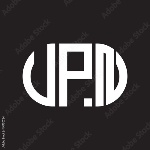 VPN letter logo design. VPN monogram initials letter logo concept. VPN letter design in black background.