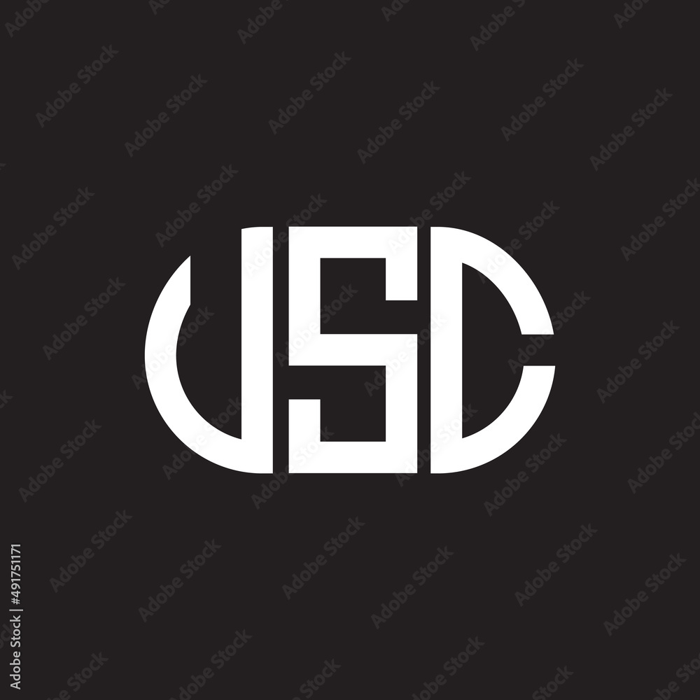 VSC letter logo design. VSC monogram initials letter logo concept. VSC letter design in black background. VSC letter logo design. VSC monogram initials letter logo concept. VSC letter design in black background.