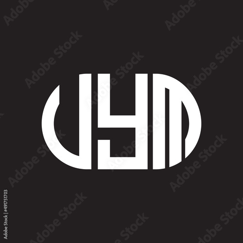 VYM letter logo design on black background. VYM creative initials letter logo concept. VYM letter design.