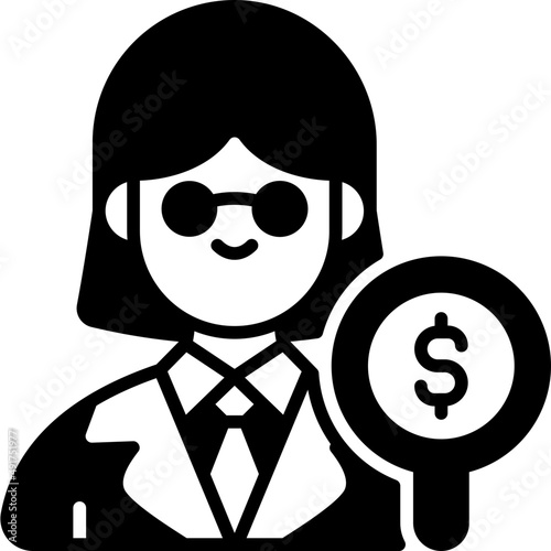 auditor glyph icon