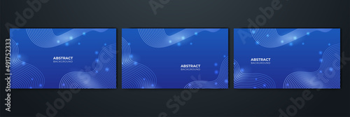 Modern dark blue abstract background paper shine and layer element vector for presentation design. Suit for business, corporate, institution, party, festive, seminar, and talks.