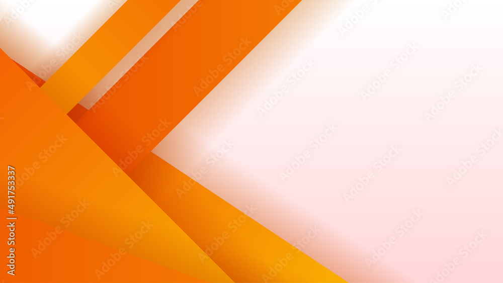Obraz premium Modern orange yellow abstract background paper shine and layer element vector for presentation design. Suit for business, corporate, institution, party, festive, seminar, and talks.