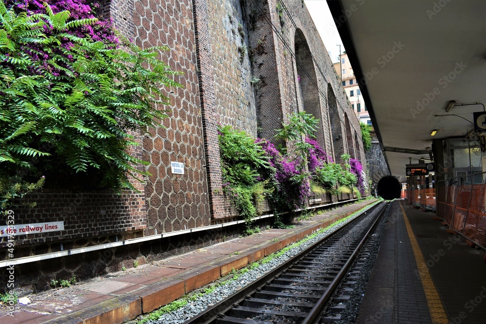 Obraz premium Train station in italy