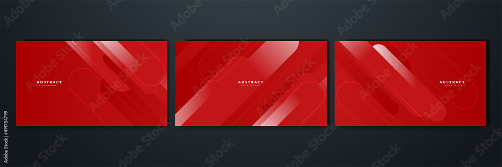 Modern red abstract background paper shine and layer element vector for presentation design. Suit for business, corporate, institution, party, festive, seminar, and talks.