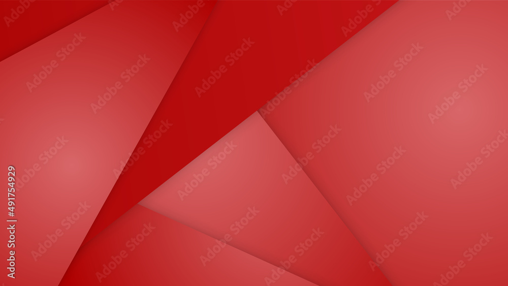 Modern red abstract background paper shine and layer element vector for presentation design. Suit for business, corporate, institution, party, festive, seminar, and talks.