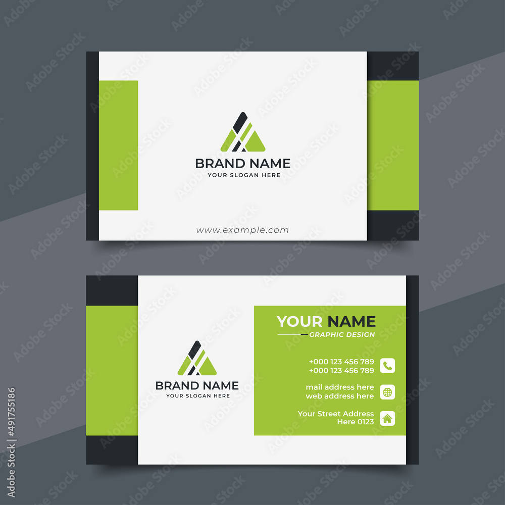 Fototapeta premium Creative Modern Professional Business card Vector Design