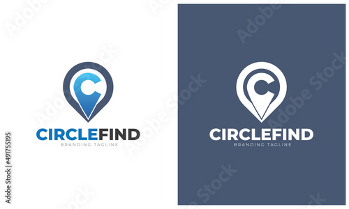 Free Download Letter C Logo Template - Monogram C Logotype. Travel Logo Idea - GFXLoad