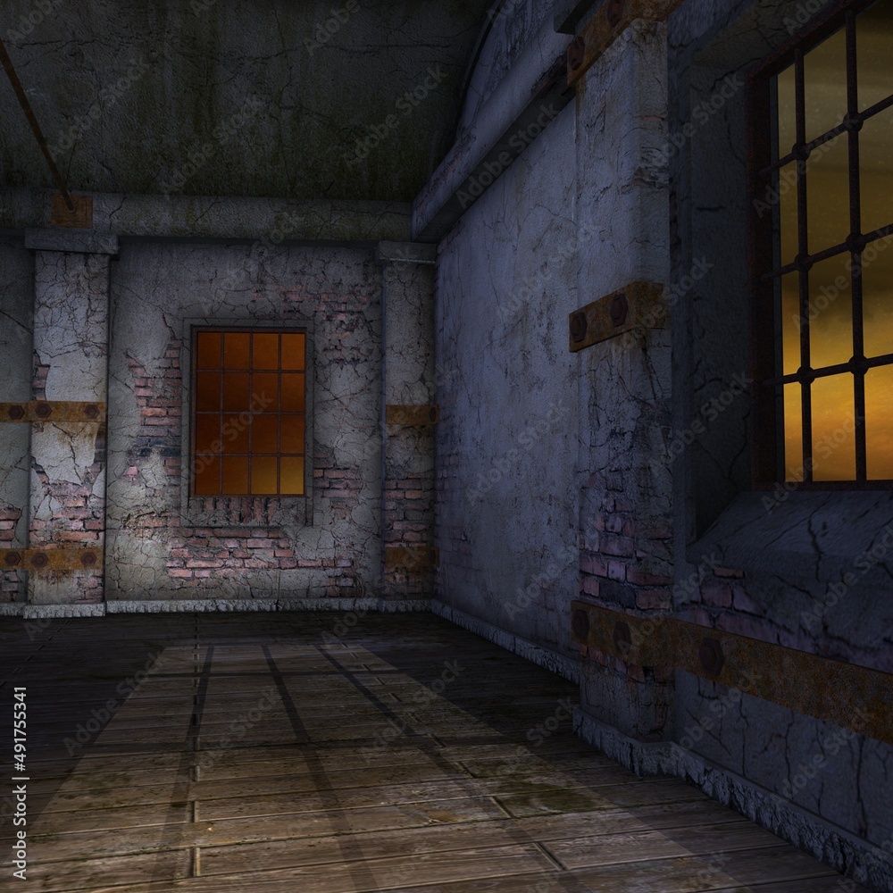 3d illustration of an dark wicked place 3d illustration of an dark wicked place
