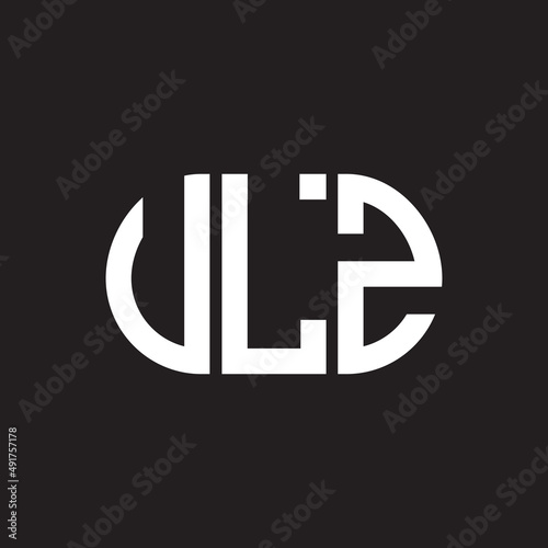 VLZ letter logo design. VLZ monogram initials letter logo concept. VLZ letter design in black background. photo