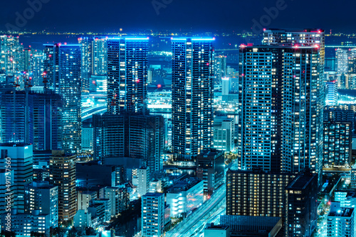 新橋から勝どき方面の都市夜景 photo