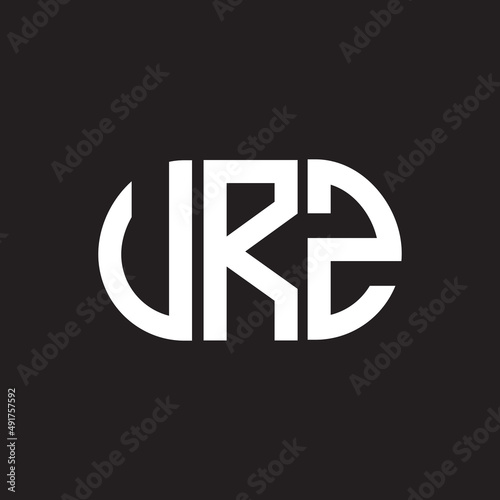 VRZ letter logo design. VRZ monogram initials letter logo concept. VRZ letter design in black background. photo