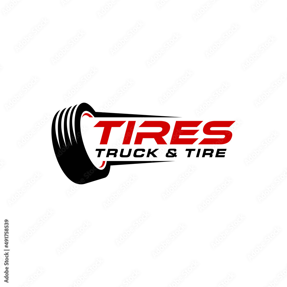 tires shop logo design inspiration Stock Vector Adobe Stock