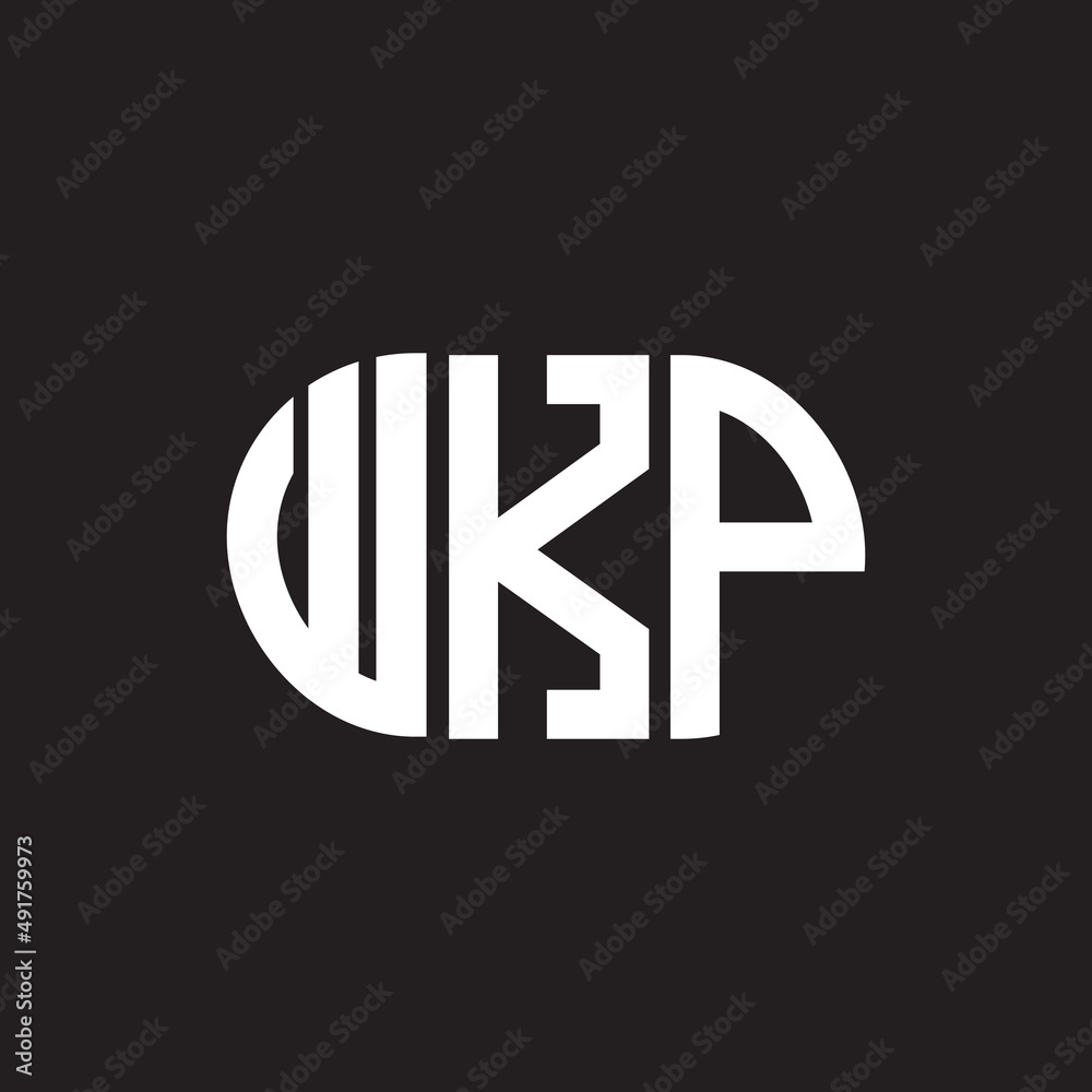 WKP letter logo design. WKP monogram initials letter logo concept. WKP letter design in black background. WKP letter logo design. WKP monogram initials letter logo concept. WKP letter design in black background.