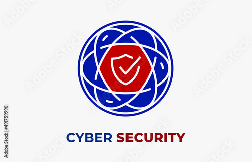 Free Download Cyber security vector icon isolated on white background for graphic and web design. - GFXLoad