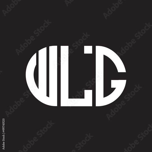 WLG letter logo design. WLG monogram initials letter logo concept. WLG letter design in black background. photo