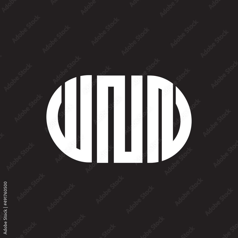 WNN letter logo design. WNN monogram initials letter logo concept. WNN letter design in black background.