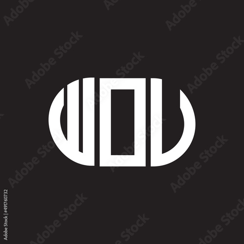 Free Download WOV letter logo design. WOV monogram initials letter logo concept. WOV letter design in black background. - GFXLoad
