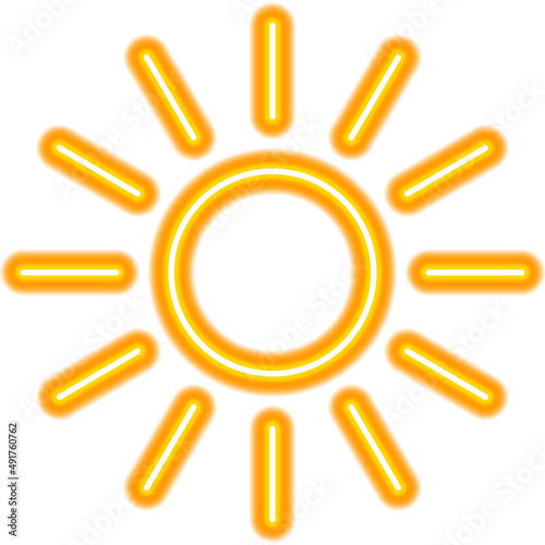 Weather Sun Neon