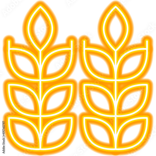 Wheat Neon Icon