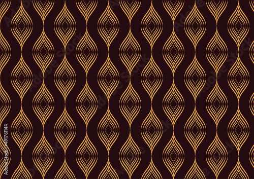 Endless oval brow color fabric pattern.