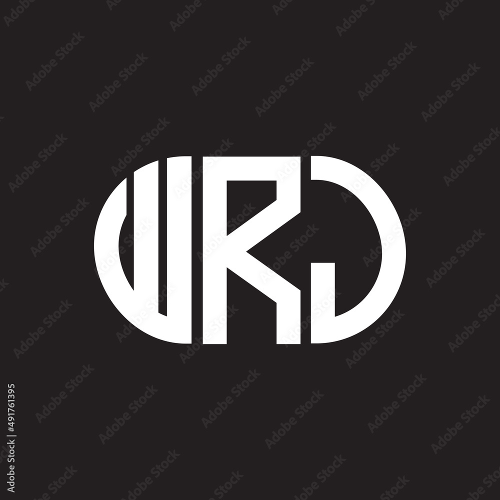 WRJ letter logo design. WRJ monogram initials letter logo concept. WRJ letter design in black background. WRJ letter logo design. WRJ monogram initials letter logo concept. WRJ letter design in black background.