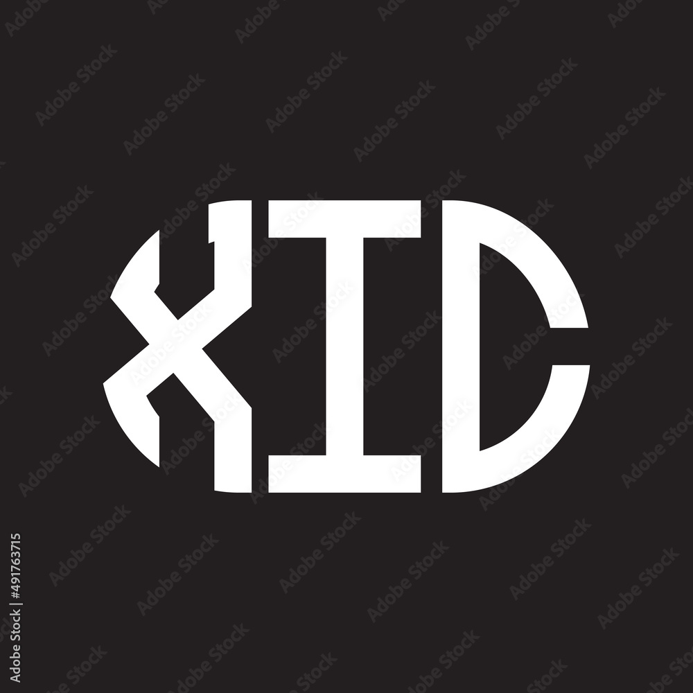 XIC letter logo design. XIC monogram initials letter logo concept. XIC letter design in black background. XIC letter logo design. XIC monogram initials letter logo concept. XIC letter design in black background.