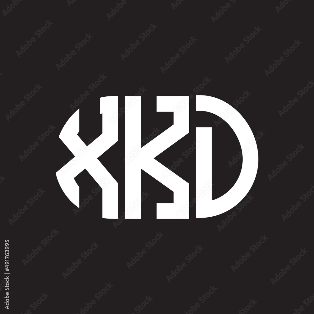 XKD letter logo design. XKD monogram initials letter logo concept. XKD letter design in black background. XKD letter logo design. XKD monogram initials letter logo concept. XKD letter design in black background.