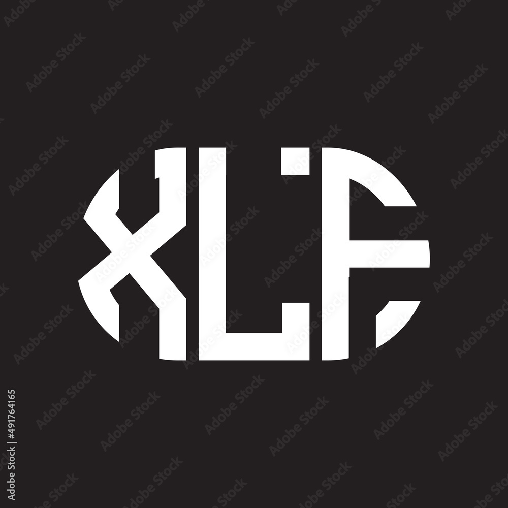XLF letter logo design. XLF monogram initials letter logo concept. XLF letter design in black background. XLF letter logo design. XLF monogram initials letter logo concept. XLF letter design in black background.