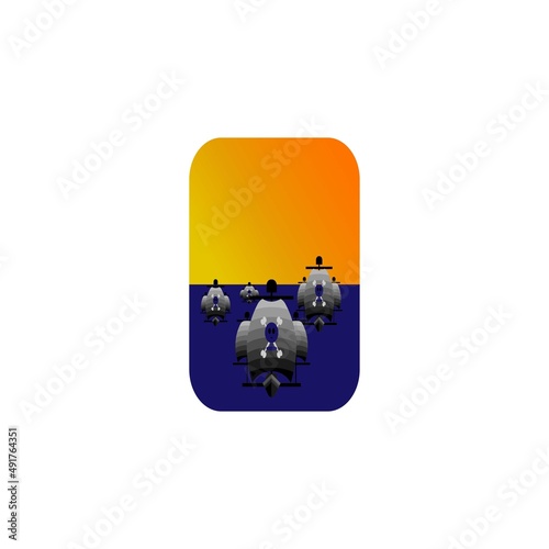 ship ikon design illustration
