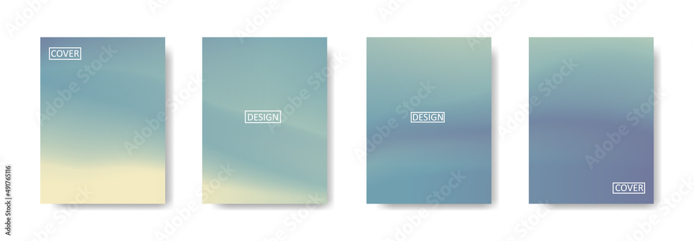 Collection of gradient background for poster flyer banner