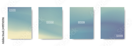 Collection of gradient background for poster flyer banner